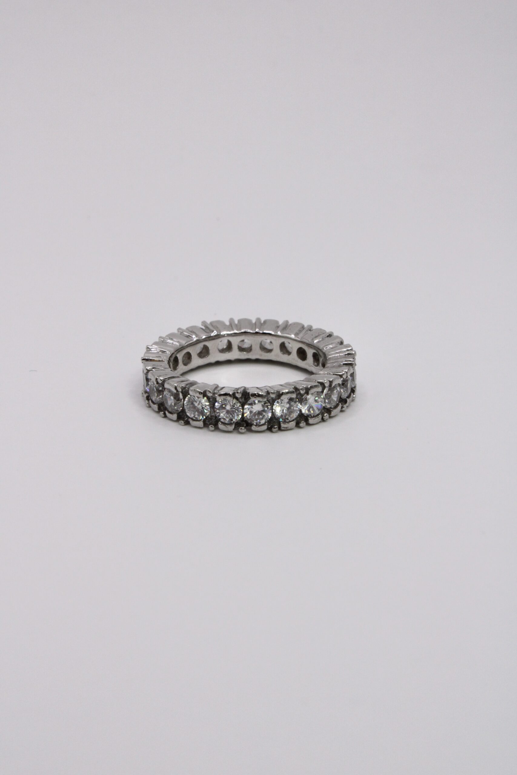 Anillo De Plata 925 Eternity Brillante