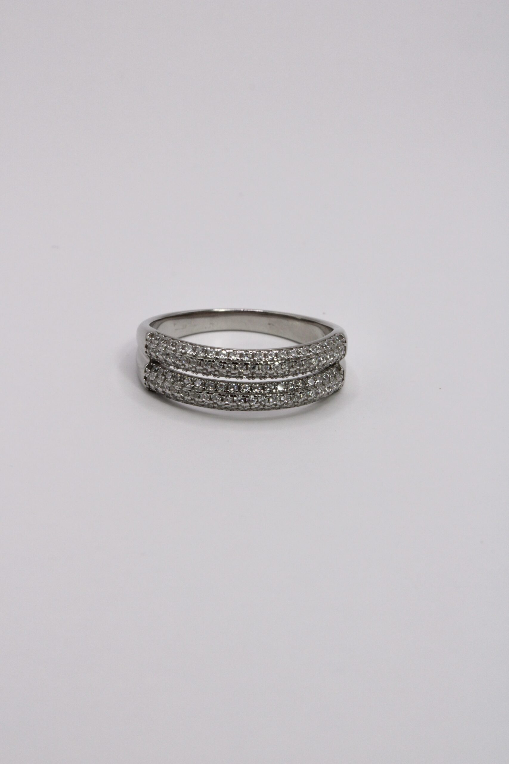 Anillo De Plata 925 Doble Banda