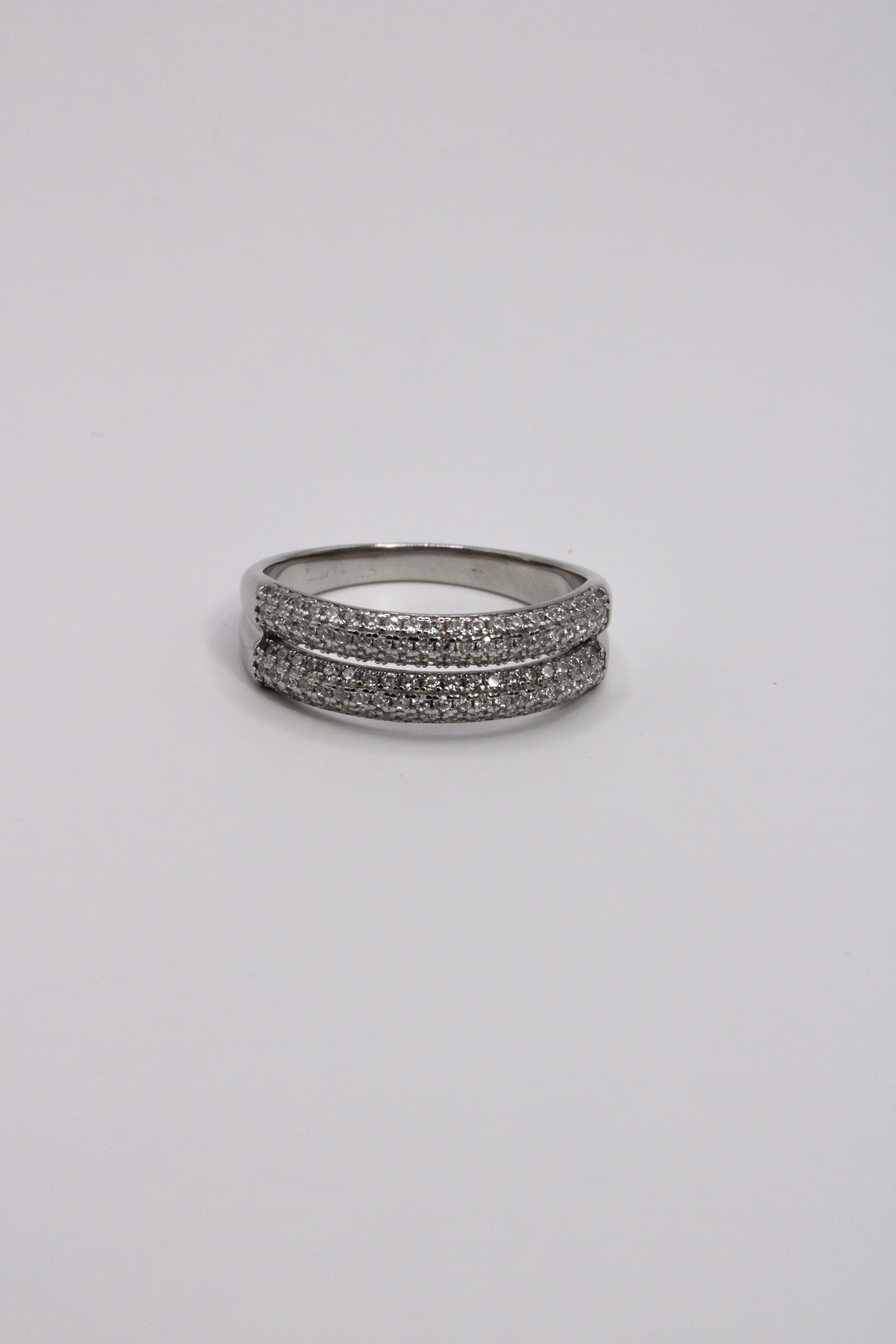 Anillo De Plata 925 Doble Banda