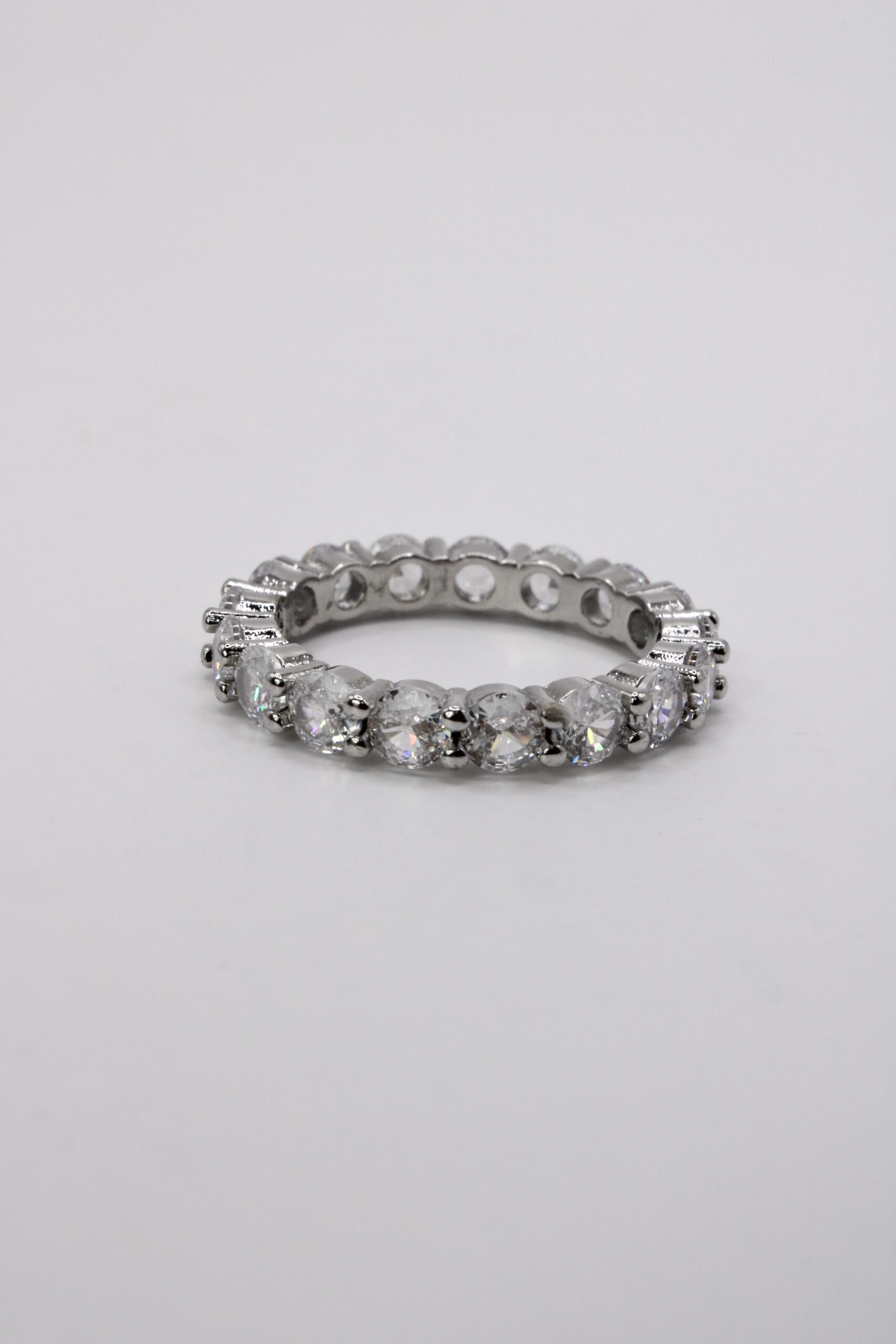 Anillo De Plata 925 Cushion Eternity