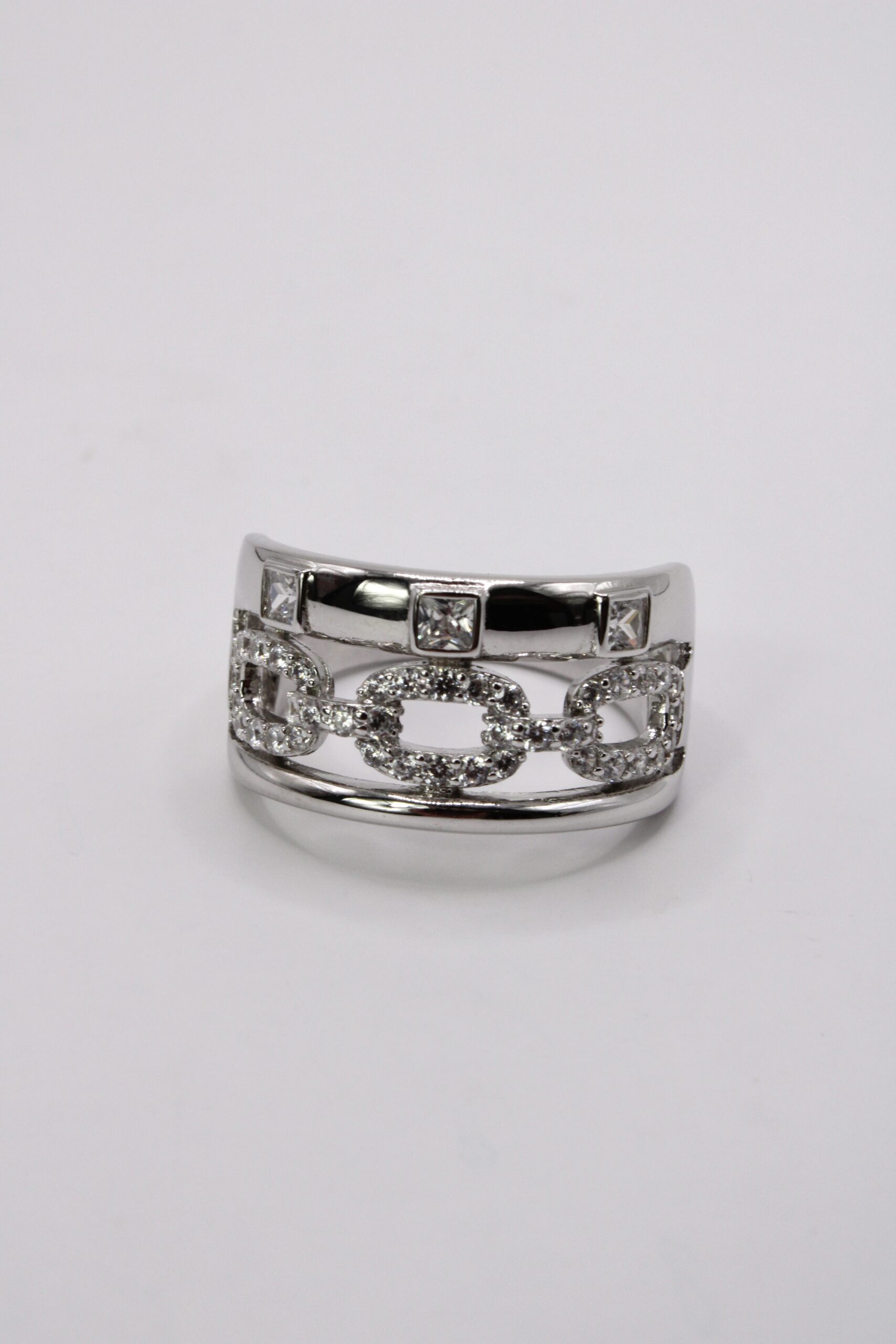 Anillo De Plata 925 Cadena