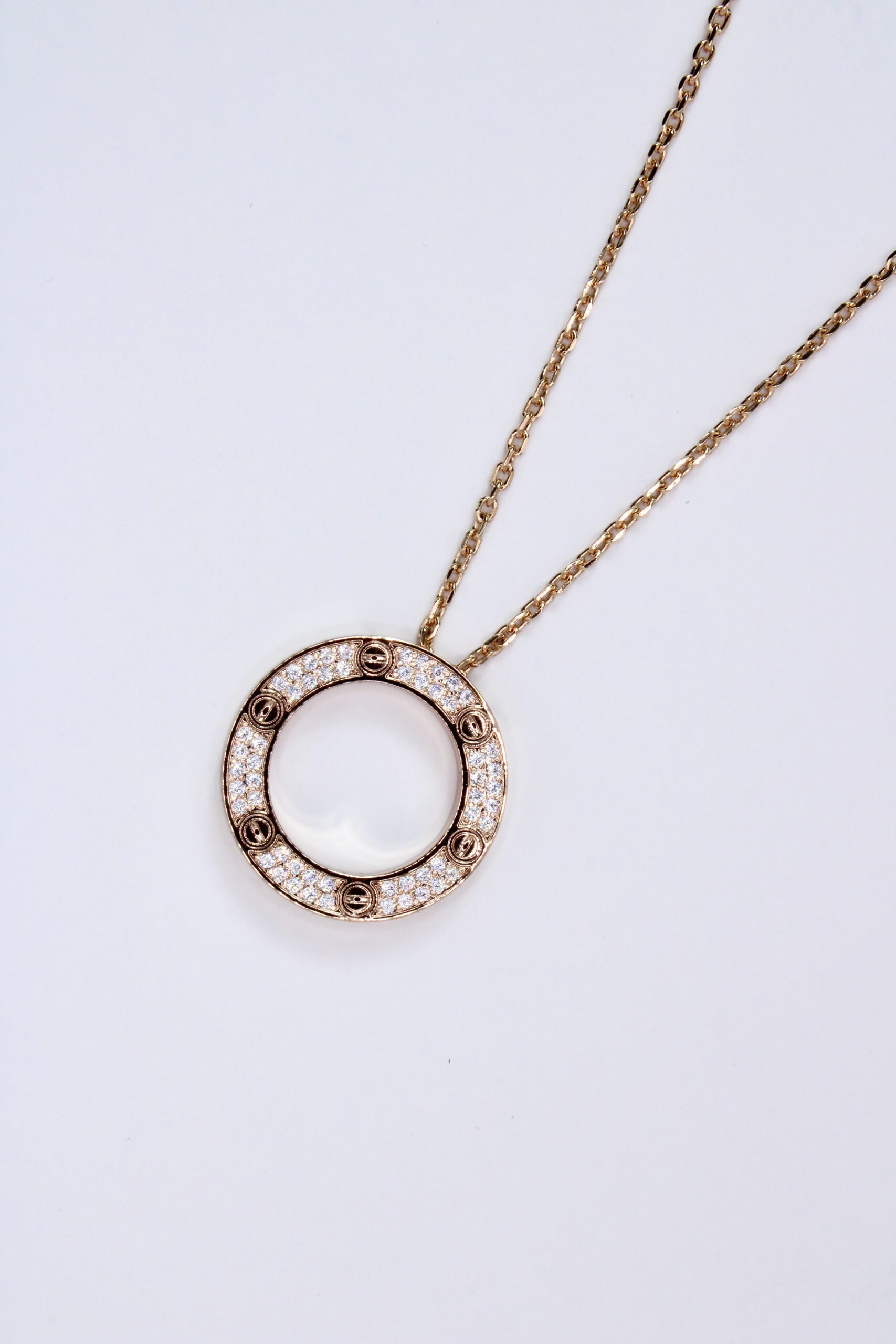 Cadena De Plata 925 Baño Oro Rosa 18k