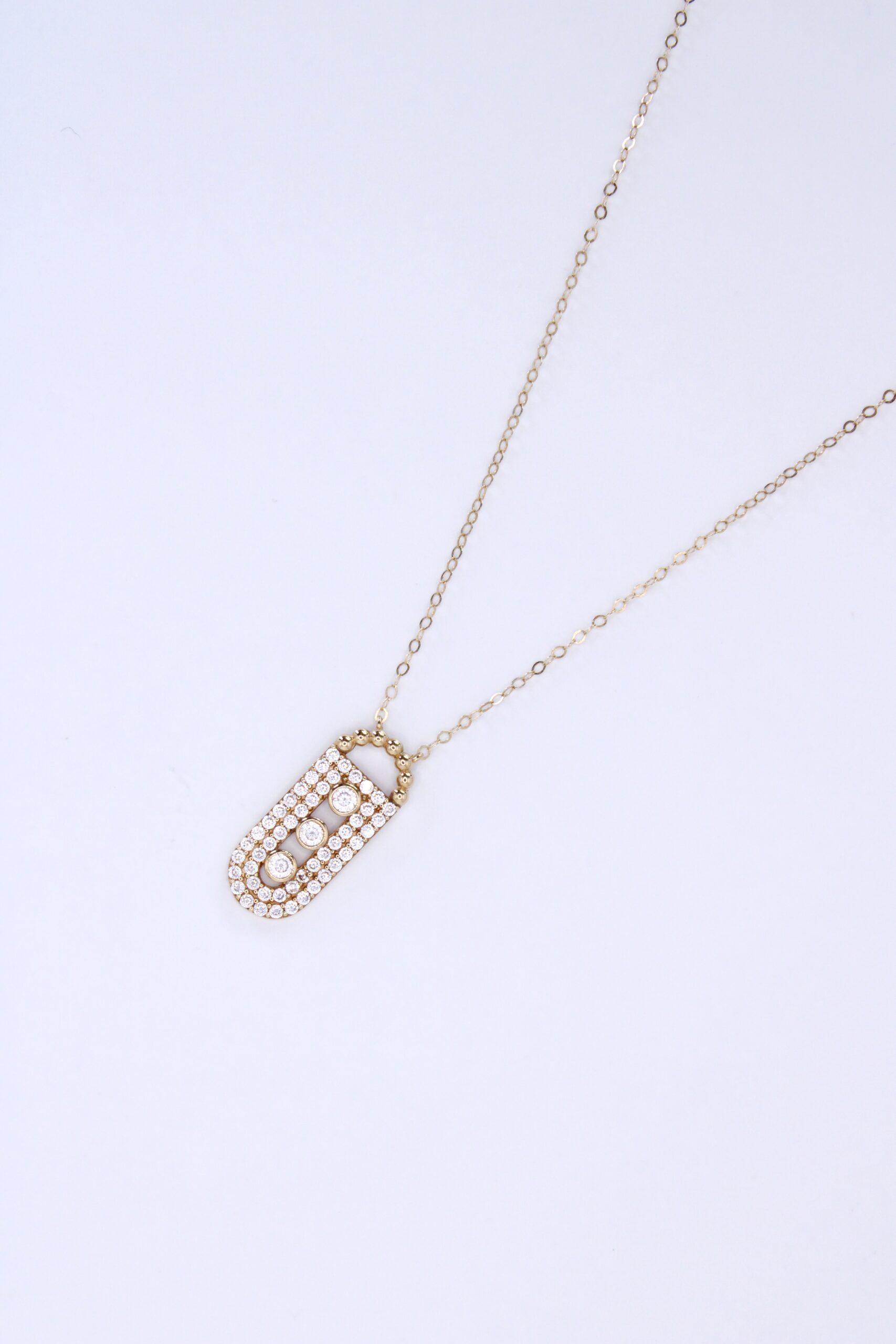 Cadena De Oro 14k Zirconia