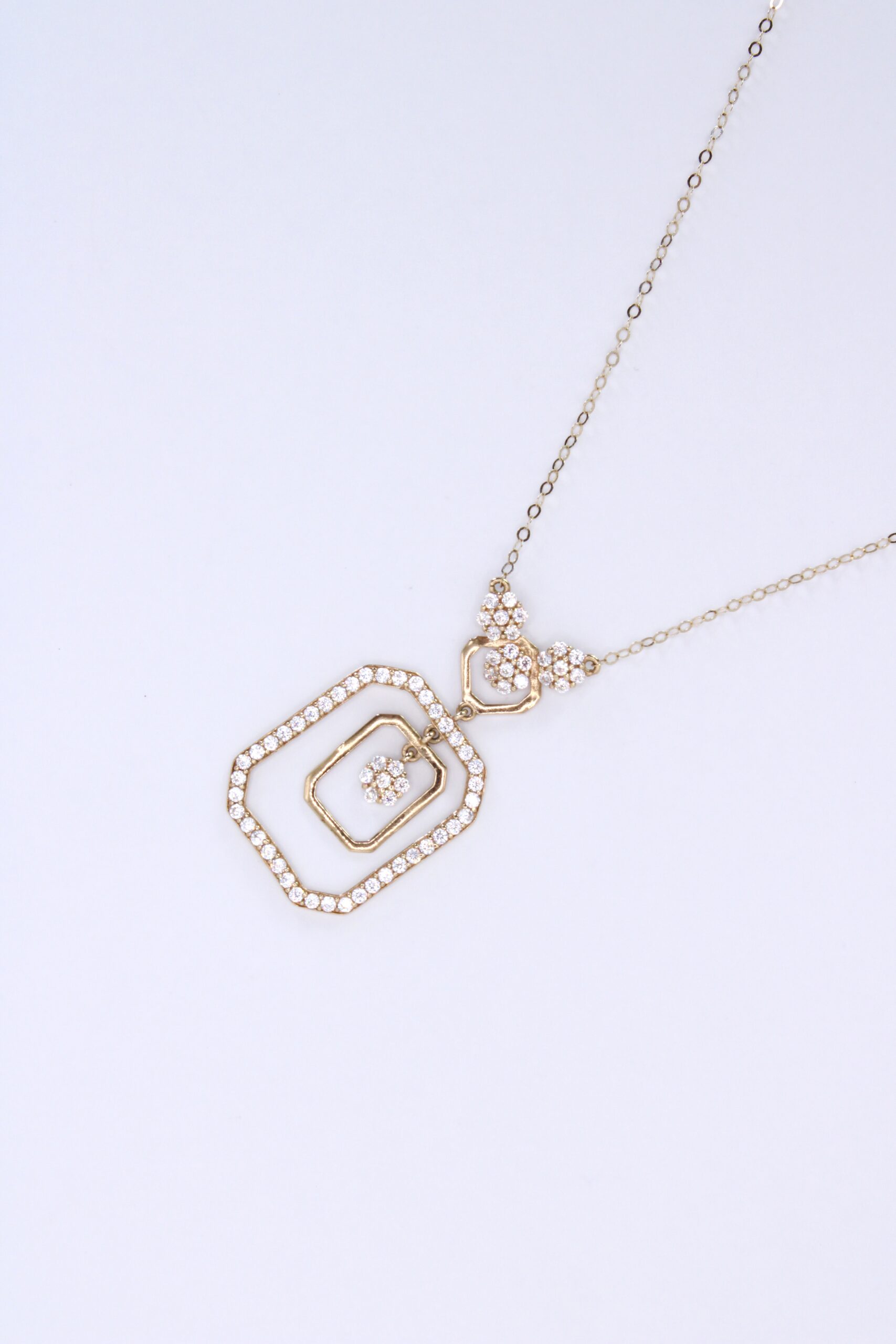 Cadena De Oro 14k Zirconia