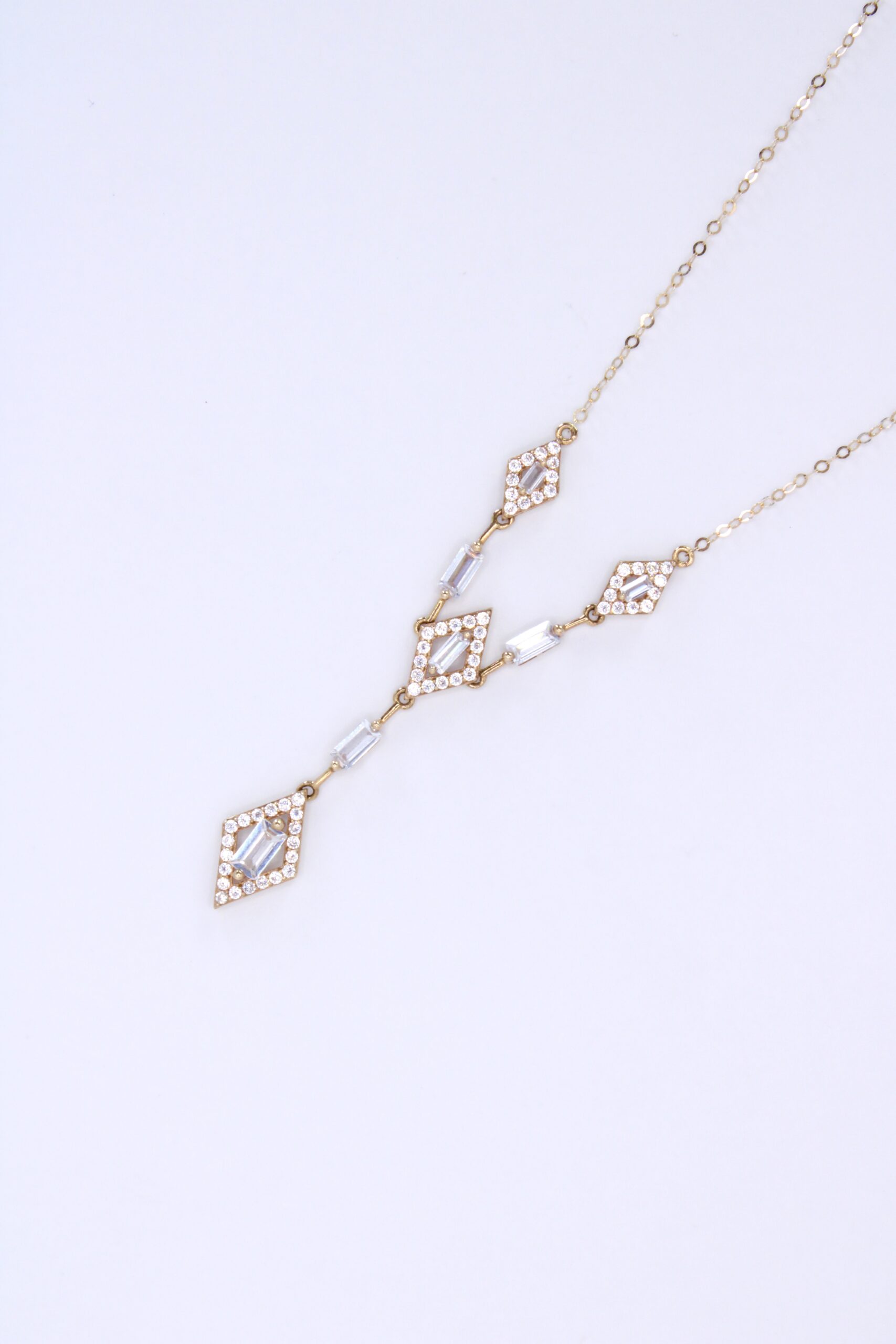Cadena De Oro 14k Zirconia