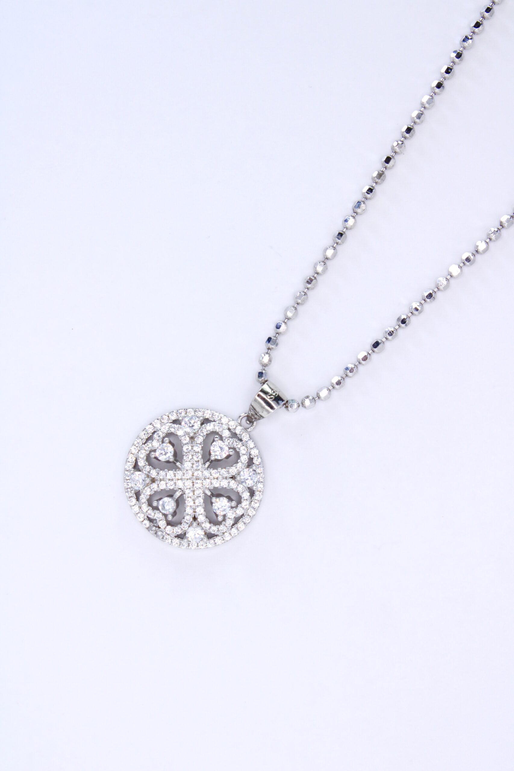 Dije De Plata 925 Corazones Zirconia