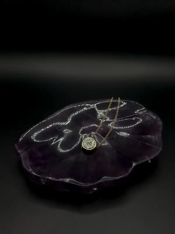Cadena De Oro 14k Con Diamantes - Imagen 2