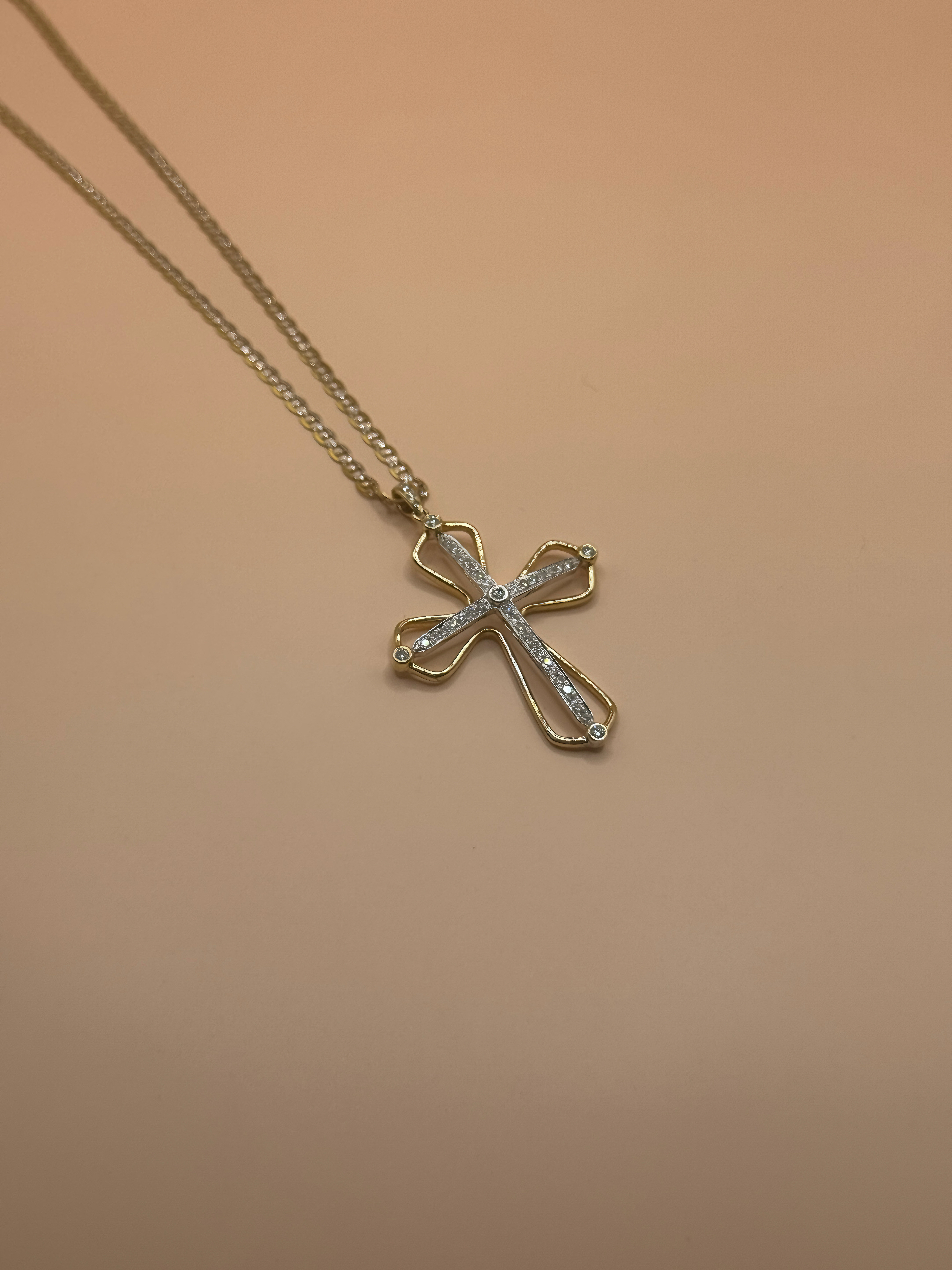 Dije De Oro Con Diamantes