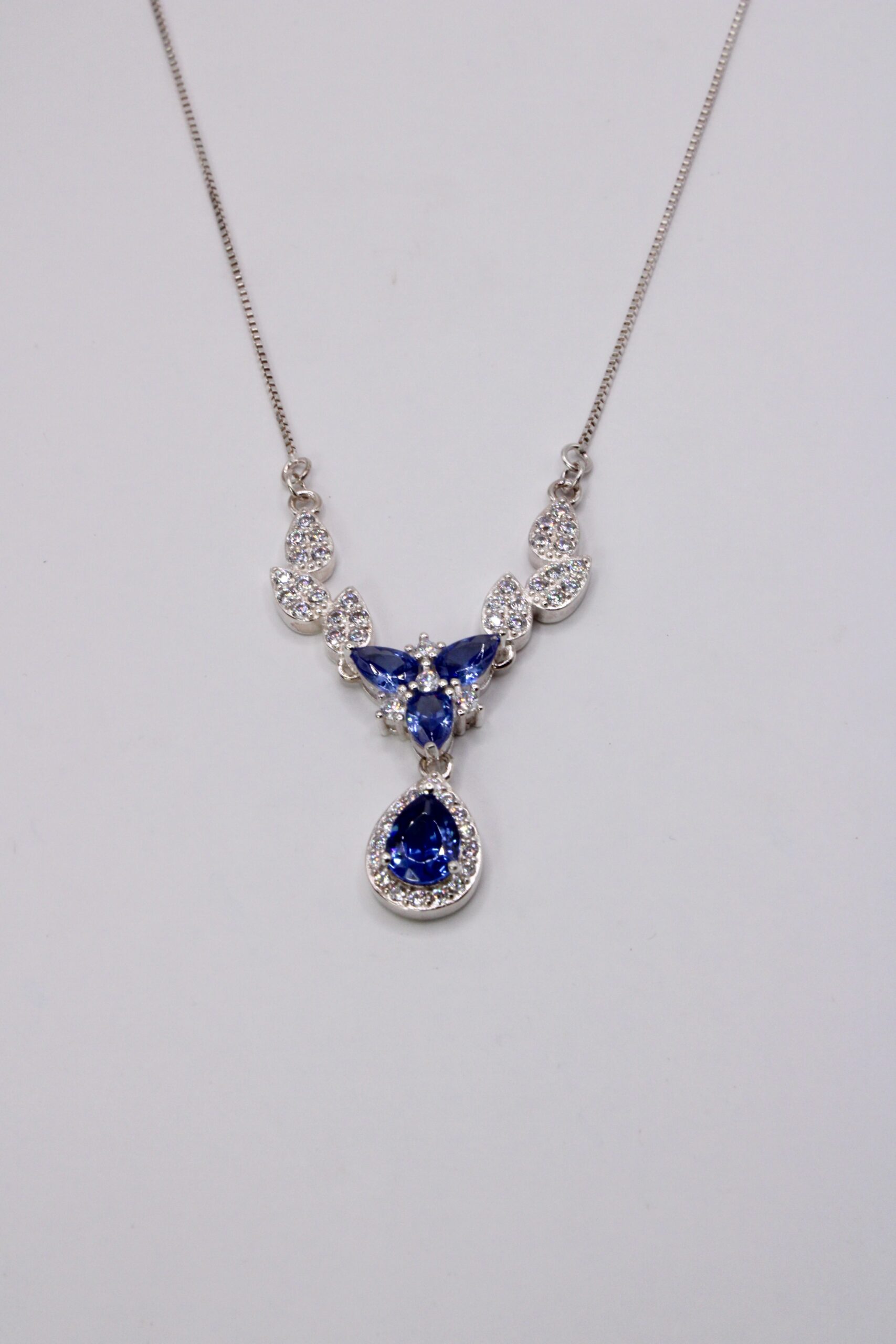 Collar De Plata 925 Tipo Lagrima
