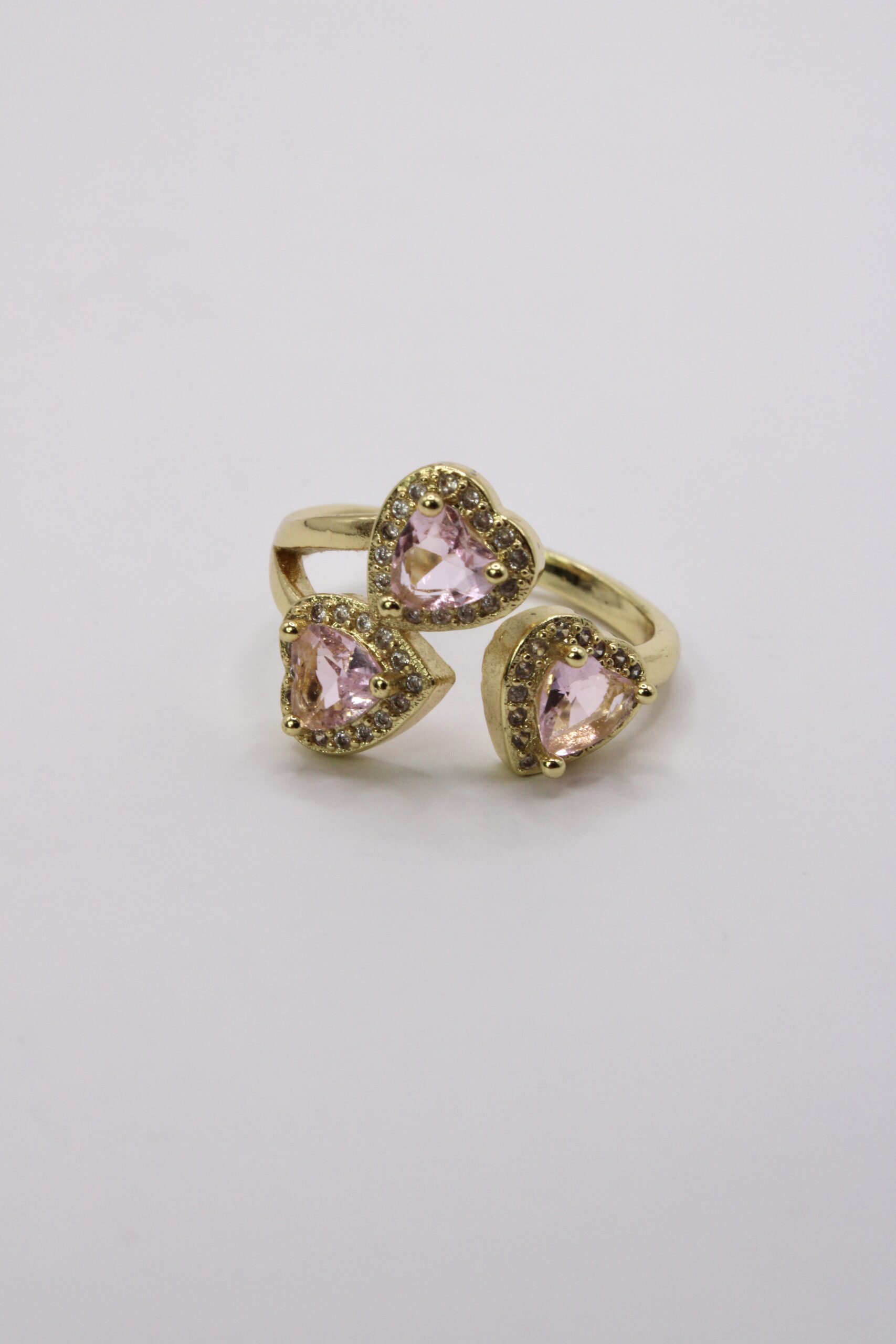 Anillo Bisuteria Corazon Rosado