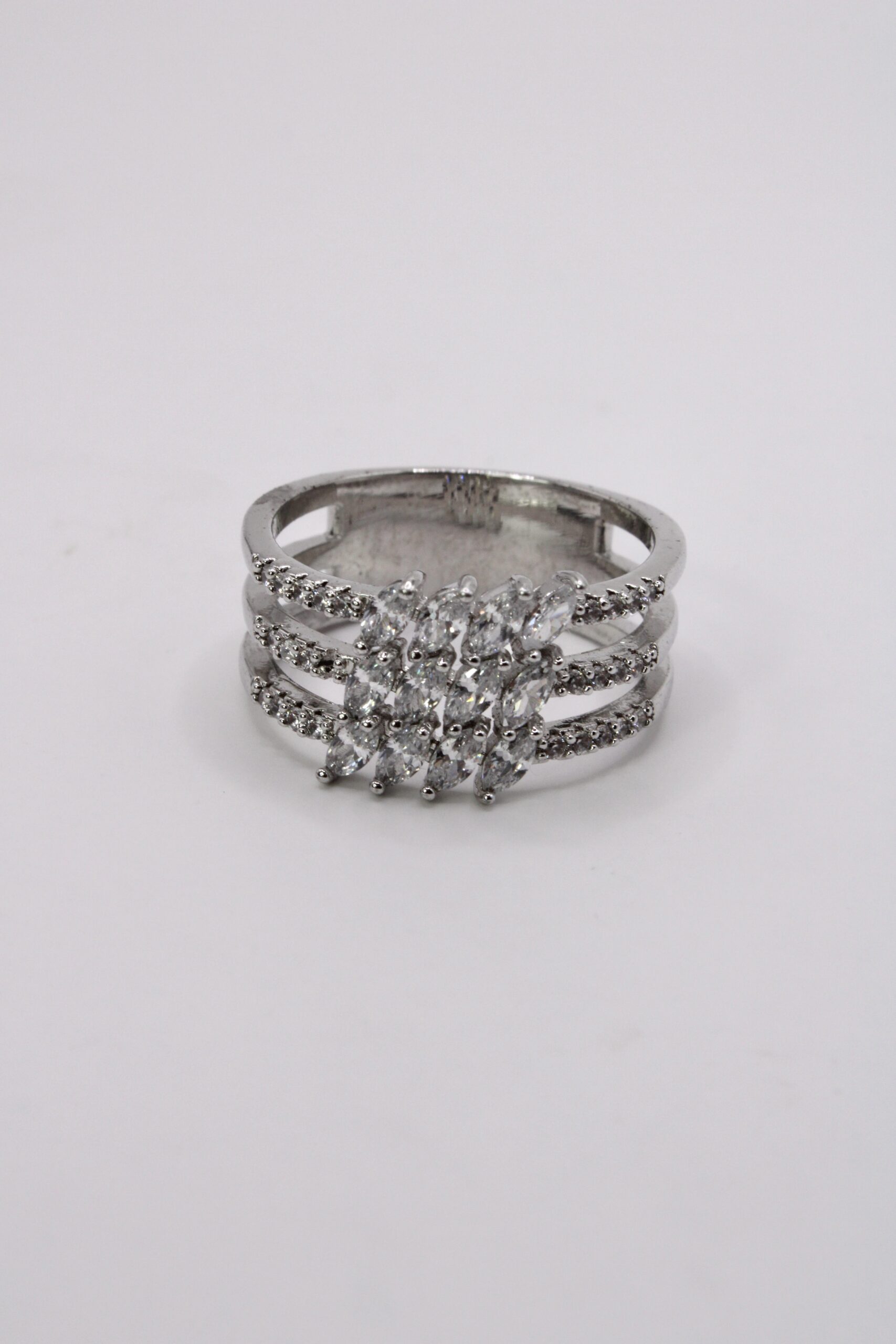 Anillo De Bisutería Diamantado