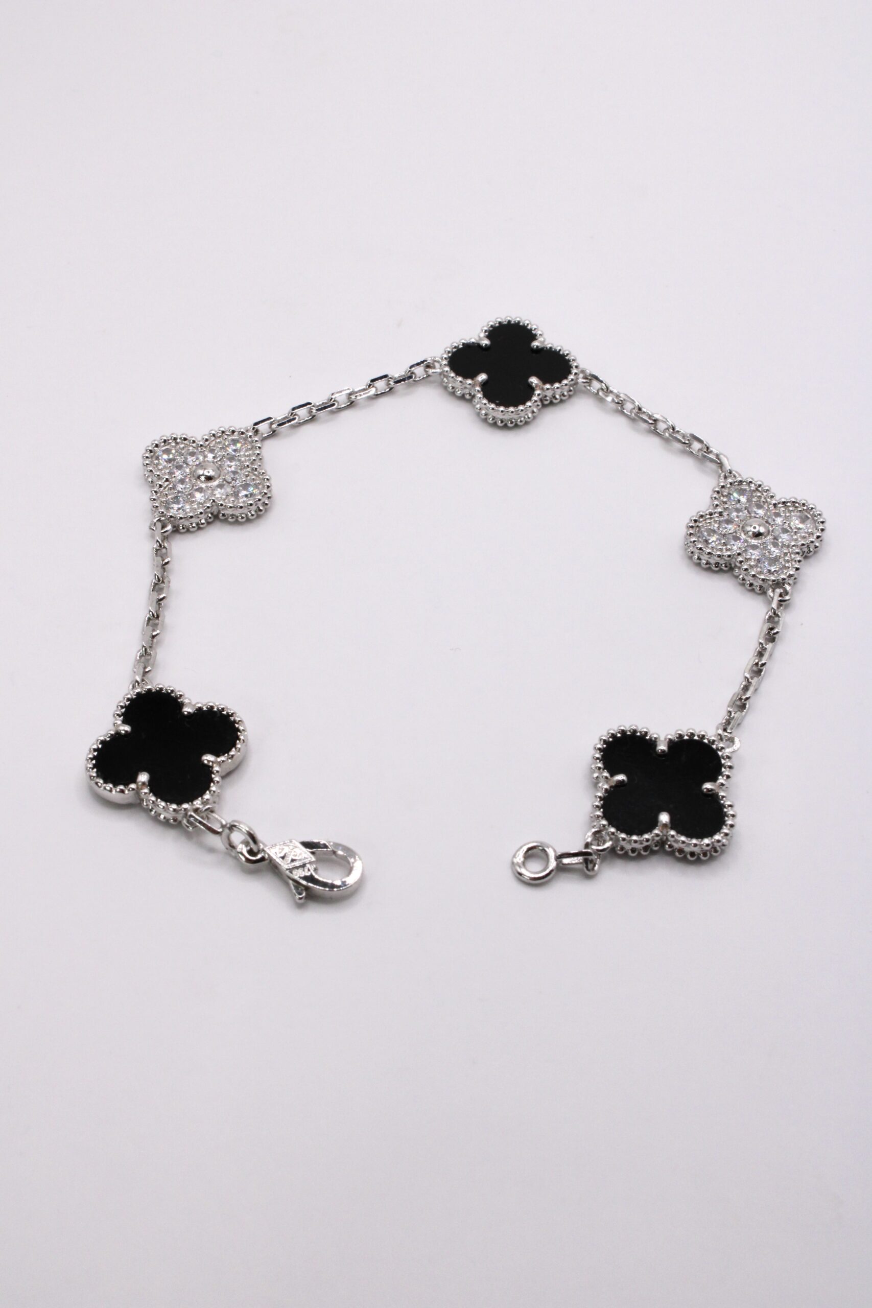 Pulsera De Trebol Plata 925