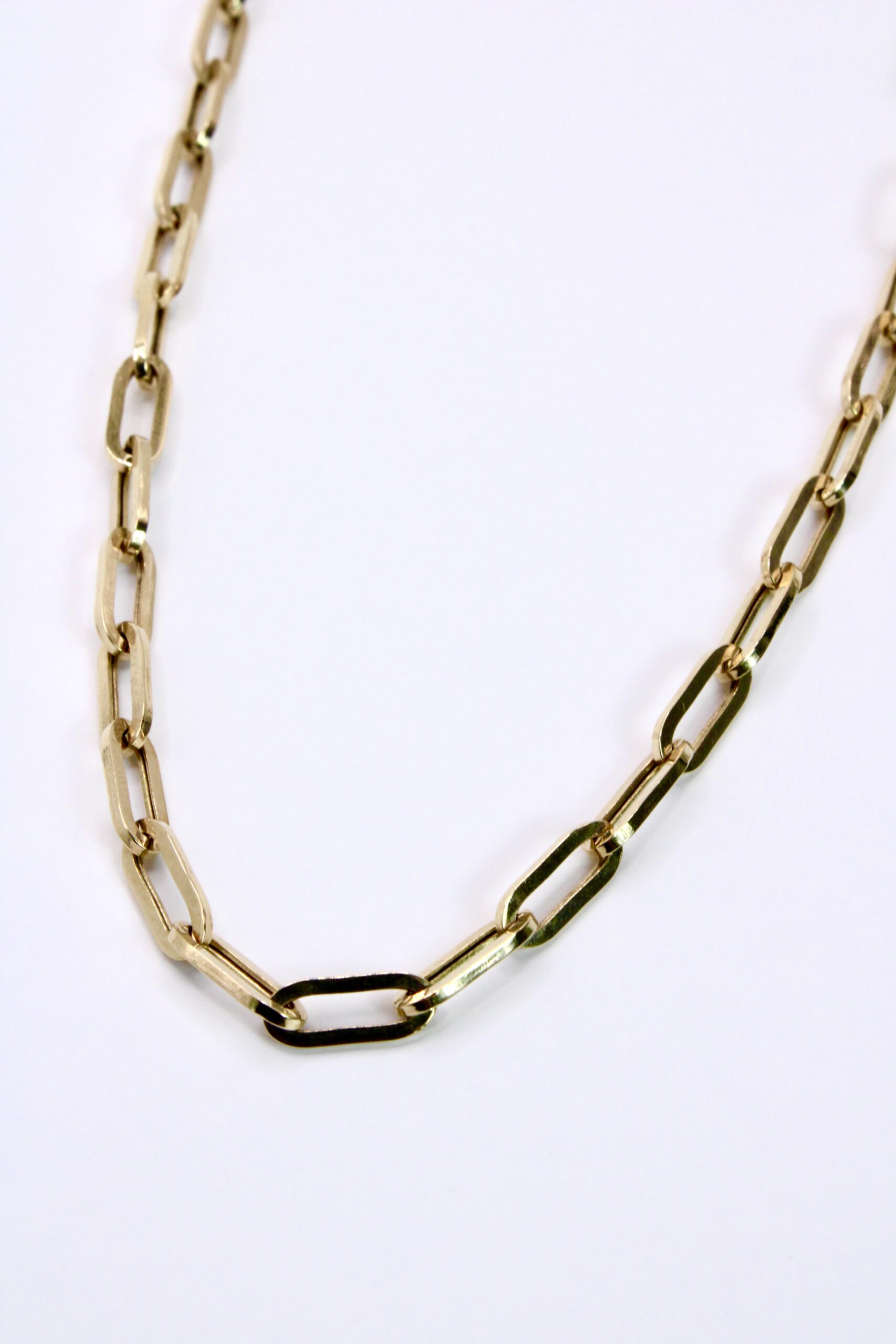 Cadena de Oro 14k Paper Clip