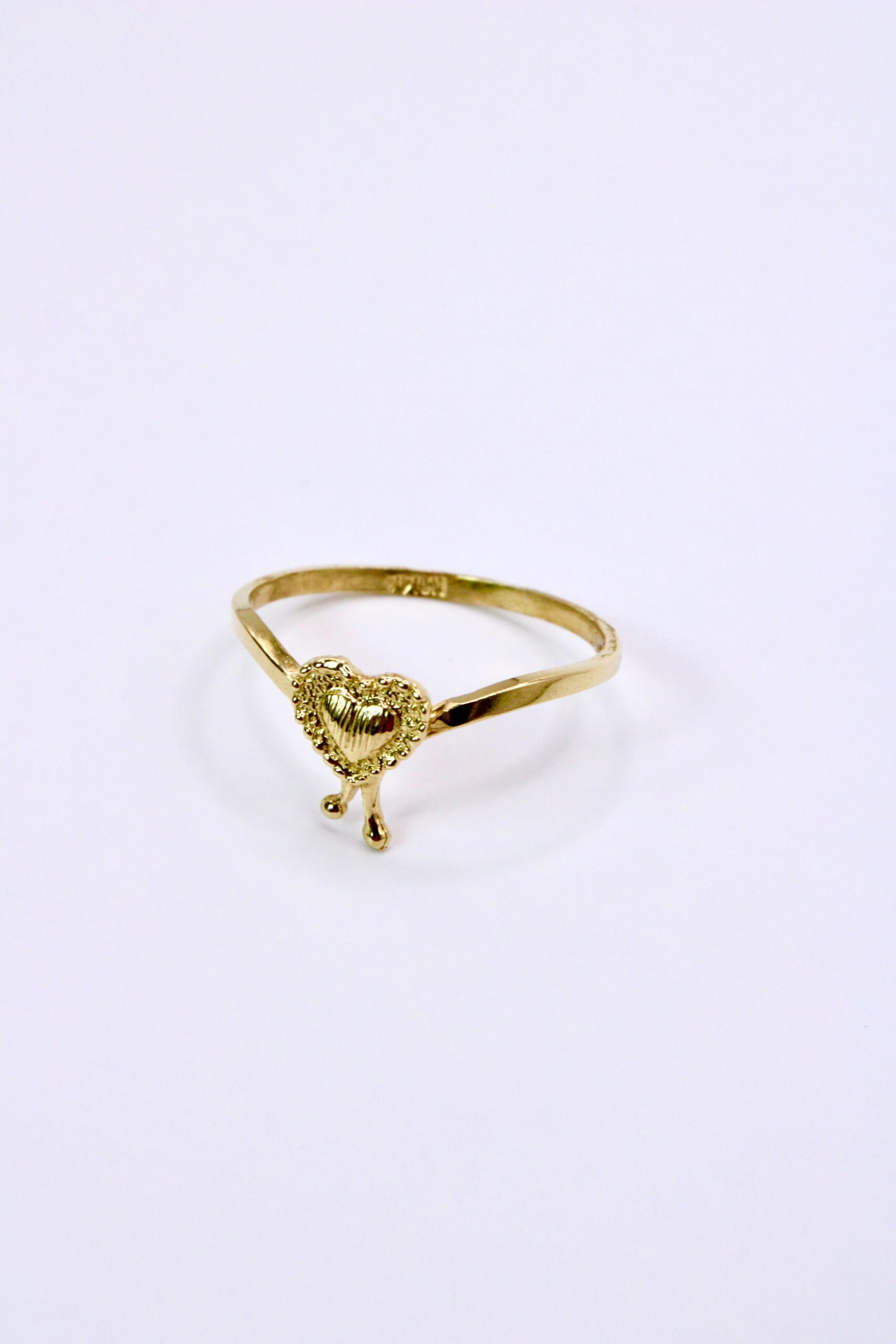 Anillo Oro 14k Corazon