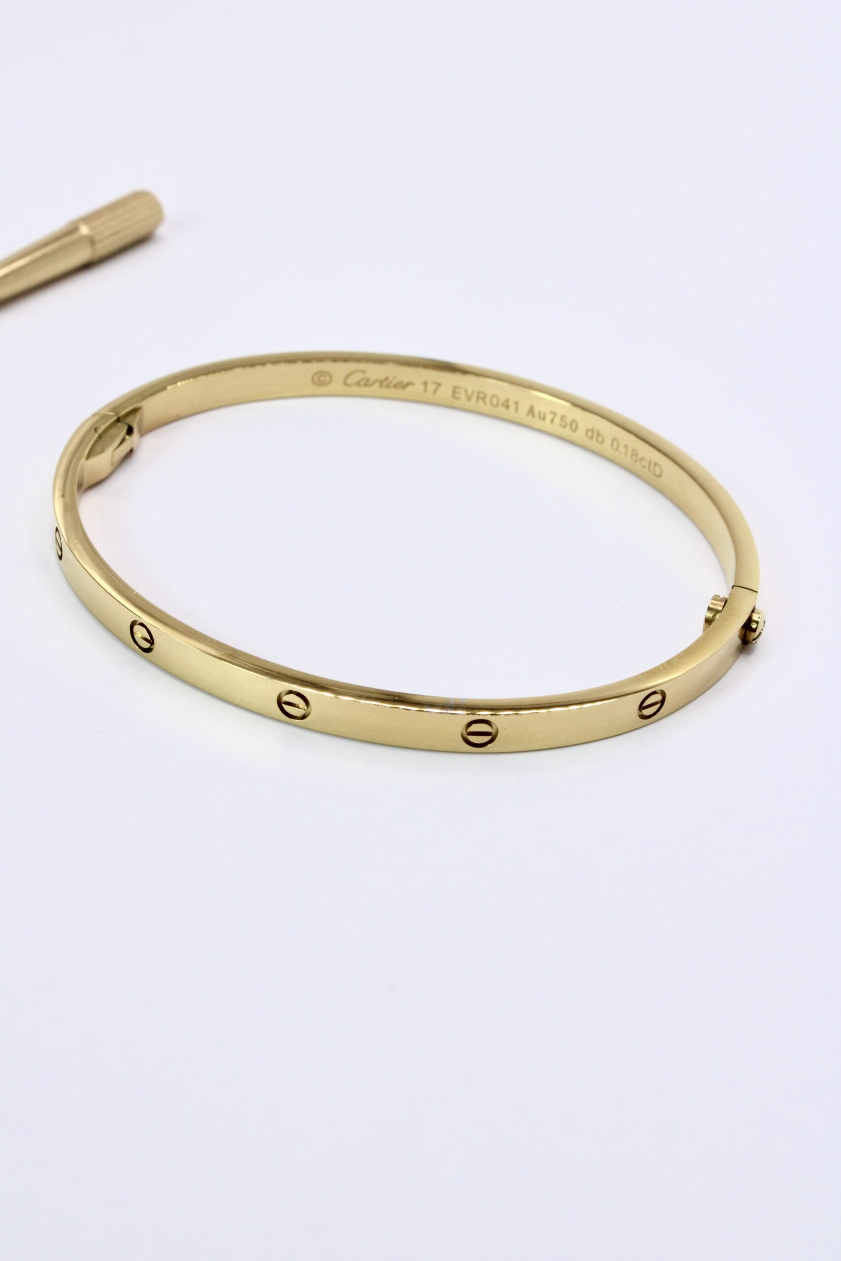 Pulsera Bangle de Plata 925 con Baño 18k