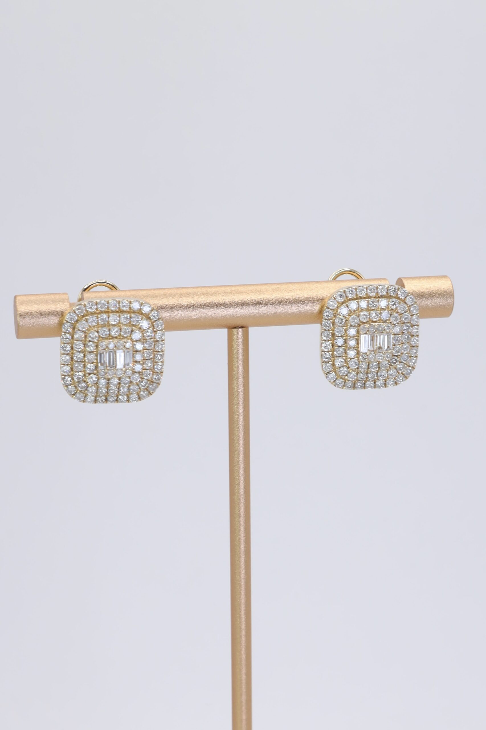 Aretes de Oro 14k con Diamantes Naturales