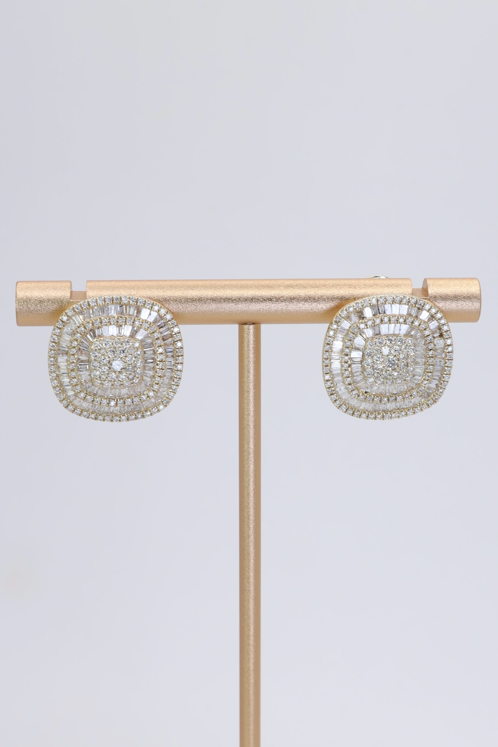 Aretes de Oro 14k con Diamantes Naturales
